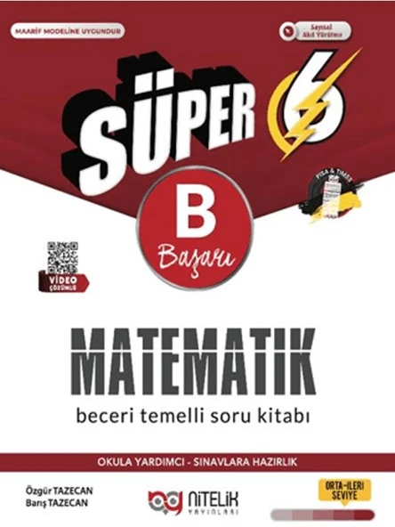 NİTELİK 6.SINIF (B) MATEMATİK BECERİ TEMELLİ SORU KİTABI *YENİ* ürün görseli 1