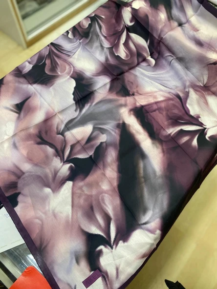 AKEL DESENLİ FRANSIZ İPEĞİ EŞARP 01-4 - Resim 2