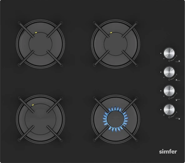 Simfer 9 Fonksiyon Mekanik Siyah Power Turbo 2'li Ankastre Set (8226 Fırın + 3046 Ocak) - Resim 3