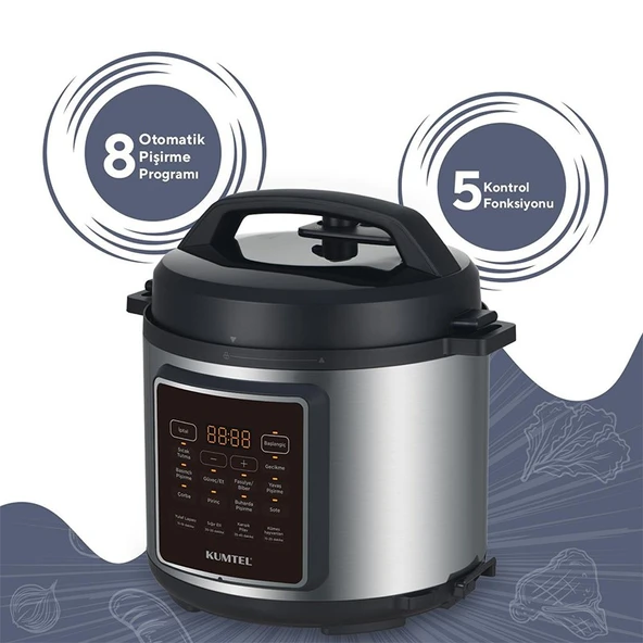Kumtel HPC-03 Elektrikli Çok Amaçlı Pişirici - Resim 2