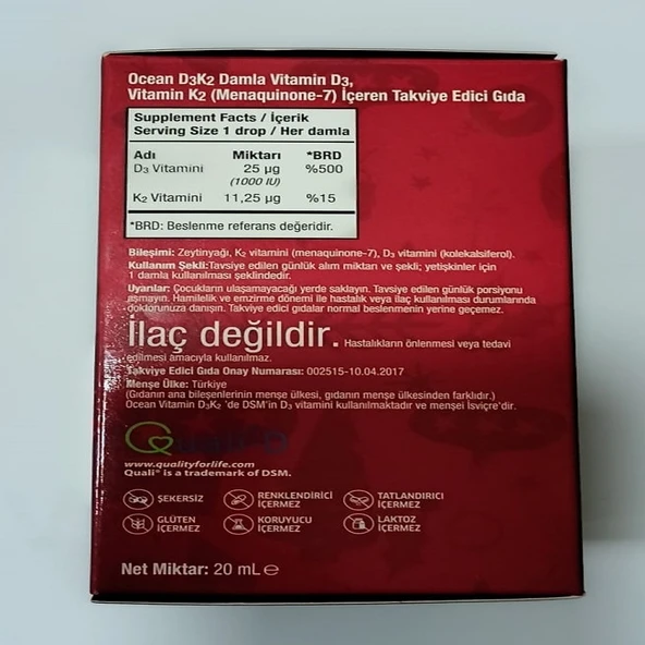 Ocean Yılbaşı Seti - Extramag 60 Tablet + D3K2 Damla 20 ml - Resim 2