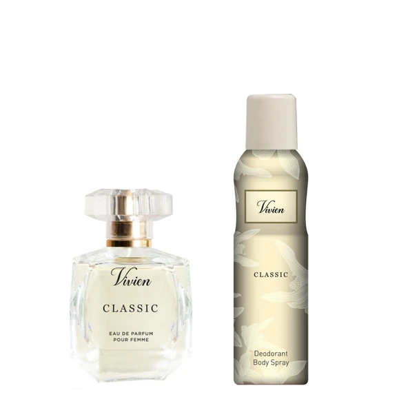 Vivien Classic 100 ml Kadın Parfüm ve Deodorant 150 ml Seti ürün görseli 1