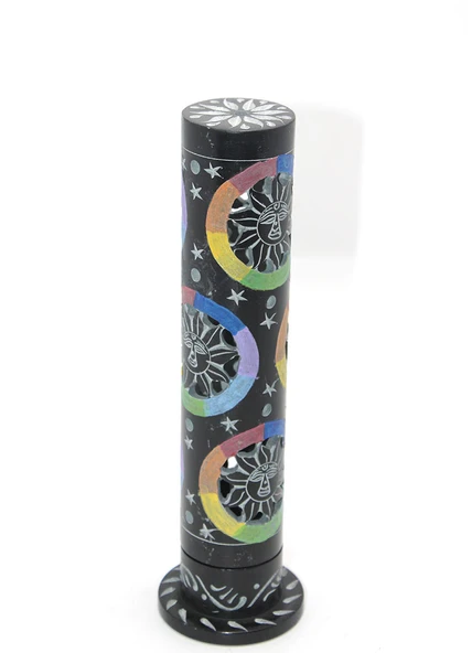 Obsidian Taşı İşlemeli Kule Tütsülük - Model 3 ürün görseli 1