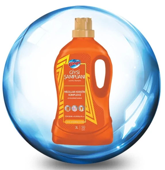 Bingo Giysi Şampuanı Canlandırıcı Etki 3 Litre ürün görseli 1