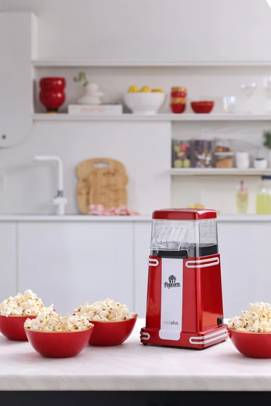 Retro Popcorn Makinesi Küçük - Resim 3