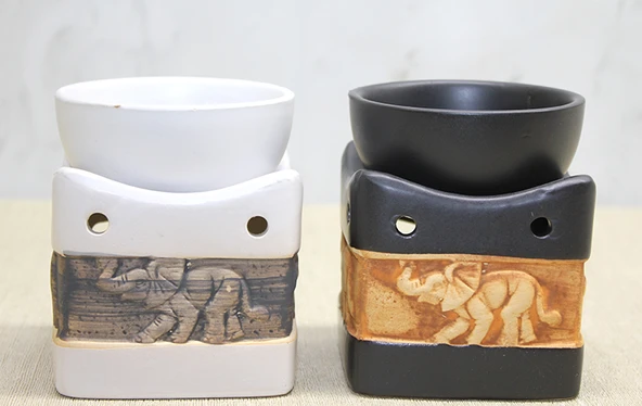 Seramik Fil Figürlü Buhurdanlık (1 Adet) ürün görseli 1