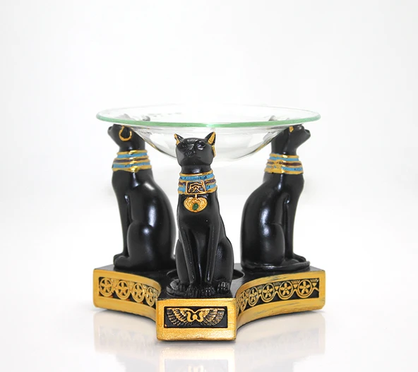 Mısır Kedisi Buhurdanlık (Polyester) ürün görseli 1