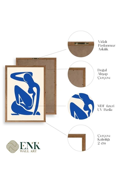 Matisse Ahşap Çerçeveli Tablo - Resim 4