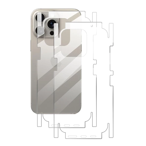 İphone 16 Pro 360 Full Body Arka Koruyucu - Resim 2