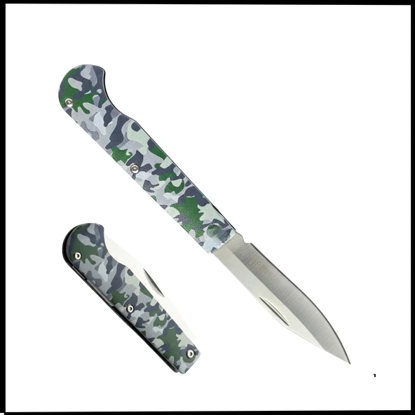 Uyguna-Yakala Kamuflaj Desen Katlanır Cep Çakısı - K.633 ürün görseli 1