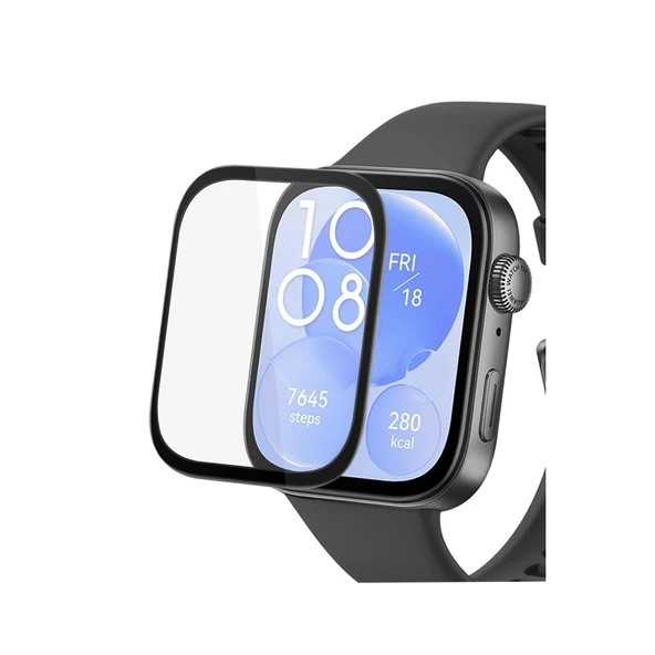 Huawei Watch Fit 3 Polymer Nano Ekran Koruyucu - Şeffaf ürün görseli 1