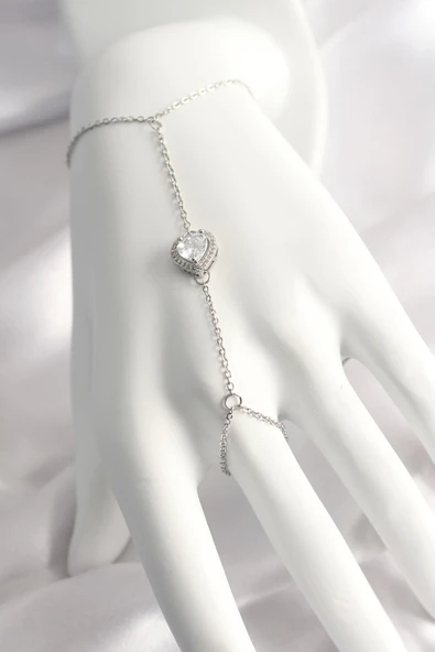 idimilla 316L Çelik Gümüş Renk Kalp Model Şahmeran ürün görseli 1