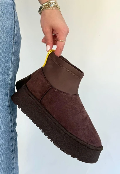 idimilla Cuen Kahverengi Süet Bot - Resim 3
