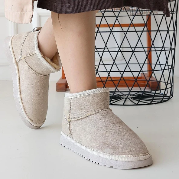 idimilla Elsa Bej Süet Bot - Resim 4