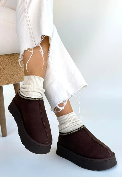 idimilla Foyk Kahverengi Süet Bot - Resim 2