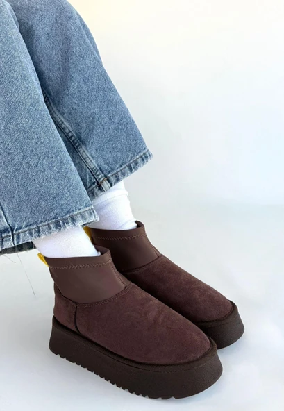 idimilla Cuen Kahverengi Süet Bot - Resim 2