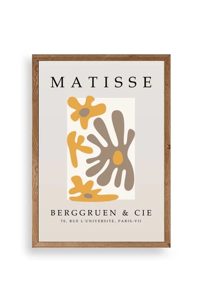 Çiçek Ahşap Çerçeveli Tablo ürün görseli 1