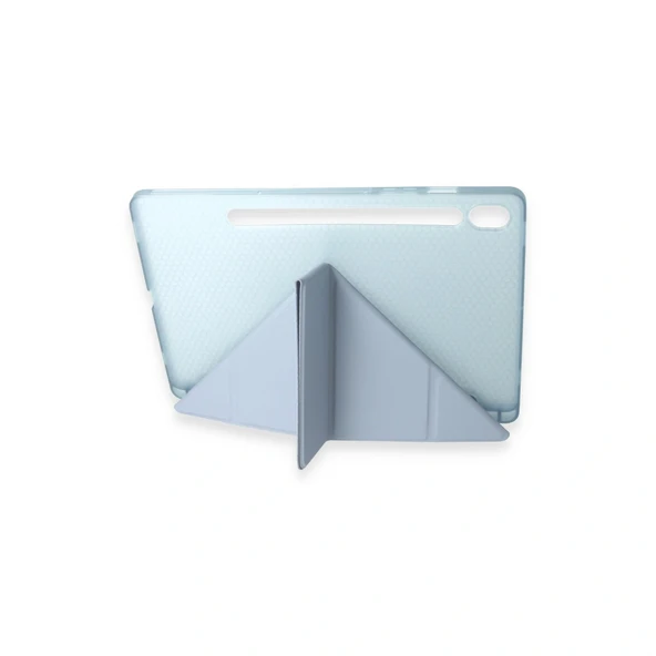 Samsung Galaxy Tab A9 Kılıf Kalemlikli Mars Tablet Kılıfı - Mavi - Resim 3