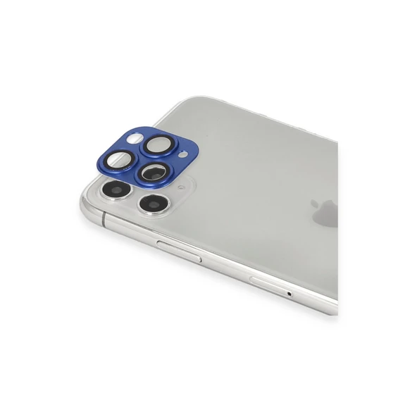 İphone 11 Pro Max Pers Alüminyum Kamera Lens - Lacivert - Resim 2