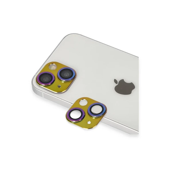 İphone 13 Pers Alüminyum Kamera Lens - Rainbow ürün görseli 1
