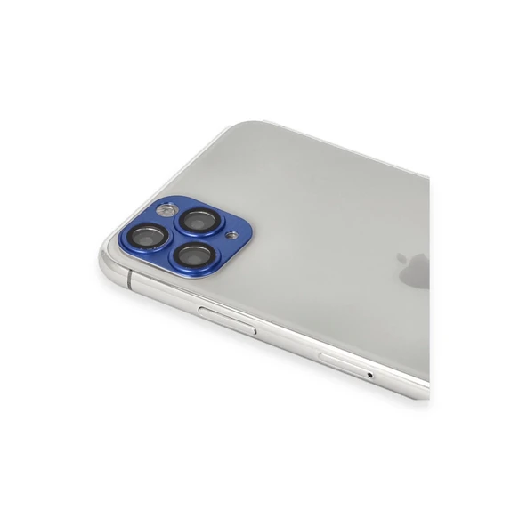 İphone 11 Pro Max Pers Alüminyum Kamera Lens - Lacivert - Resim 3
