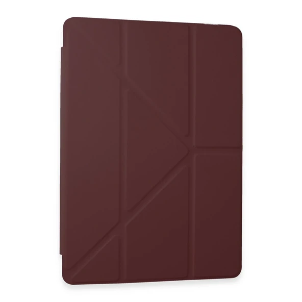 Samsung Galaxy Tab A9 Kılıf Kalemlikli Mars Tablet Kılıfı - Mürdüm ürün görseli 1