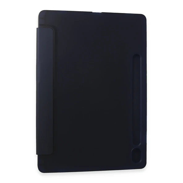 Samsung Galaxy Tab A9 Kılıf Kalemlikli Mars Tablet Kılıfı - Lacivert - Resim 2