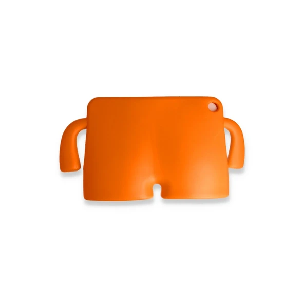 Samsung Galaxy Tab A9 Plus Kılıf Karakter Tablet Silikon - Turuncu - Resim 2