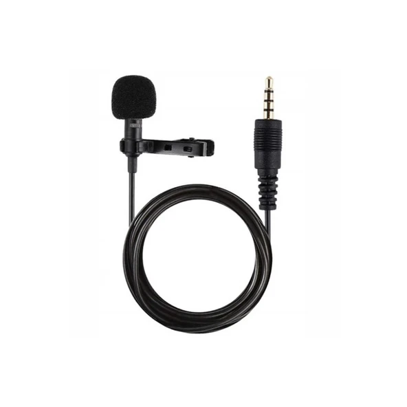 3.5mm Jak 1.5 Metre Double Mikrofon - Siyah ürün görseli 1