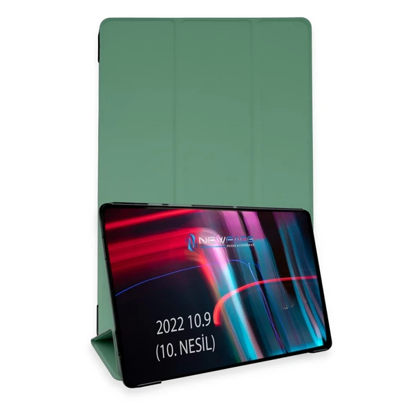 İpad 2022 10.9 (10.nesil) Kılıf Tablet Smart Kılıf - Koyu Yeşil ürün görseli 1