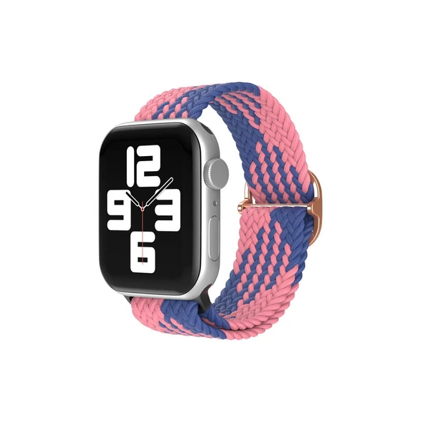 Apple Watch 38mm  Kordon - Pembe-mavi ürün görseli 1