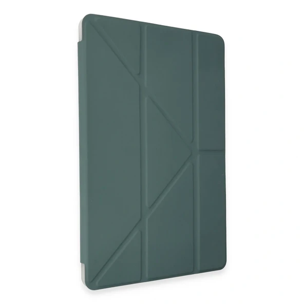 Huawei Honor Pad 9 Kılıf Kalemlikli Mars Tablet Kılıfı - Koyu Yeşil - Resim 2