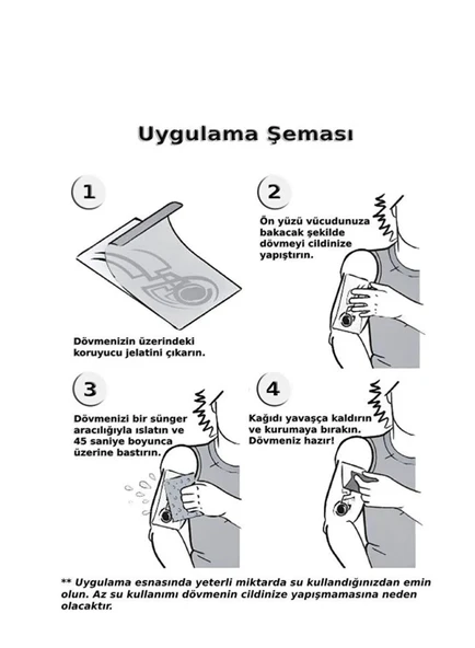 İskambil Dolar Zar Geçici Dövme Şablonu Büyük Boy - Resim 2