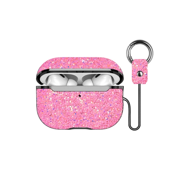 Onegif Airpods 3 (3.nesil) Bright Simli Airpods Kapak - Pembe ürün görseli 1