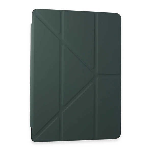 Samsung Galaxy T870 Tab S7 11 Kılıf Kalemlikli Mars Tablet Kılıfı - Koyu Yeşil ürün görseli 1