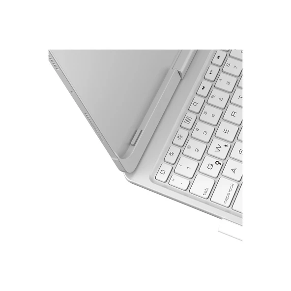 İpad Pro 11 (2024) F11 Ats Kılıf Magic Dönen Klavyeli Tablet Kılıf - Gümüş - Resim 3