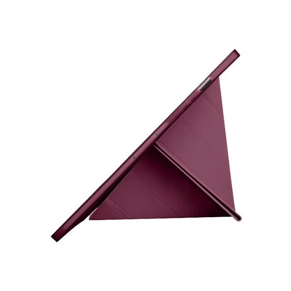 Samsung Galaxy X610 Tab S9 Fe Plus 12.4 Kılıf Kalemlikli Mars Tablet Kılıfı - Mürdüm - Resim 5