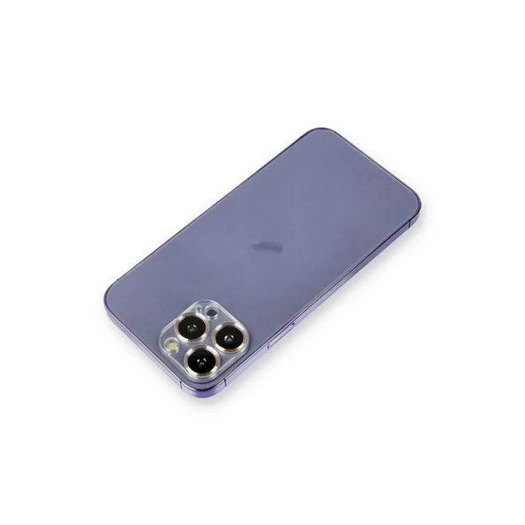 İphone 12 Pro Metal Kamera Lens Koruma Cam - Gold ürün görseli 1