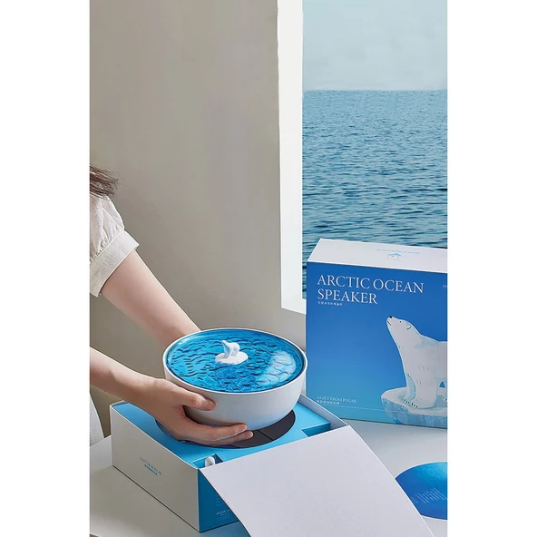 Z5 Arktik Okyanus Temalı Bt Kablosuz Hoparlör - Mavi - Resim 2