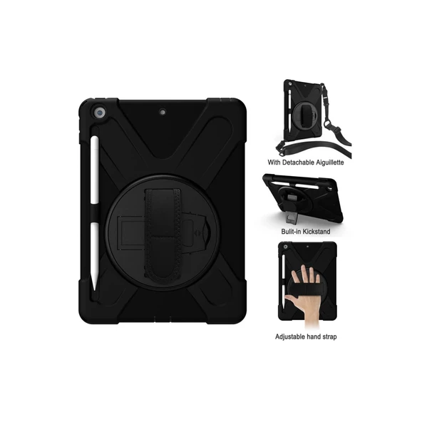 İpad Pro 13 (2024) Kılıf Amazing Tablet Kapak - Siyah - Resim 3