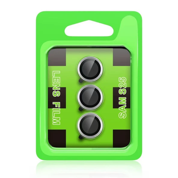 Samsung Galaxy S24 Fe Raze Metal Kamera Lens - Sarı - Resim 2