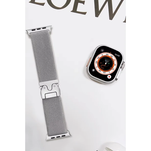 Apple Watch 42mm Forest Kumaş Kordon - Titan Gri - Resim 2