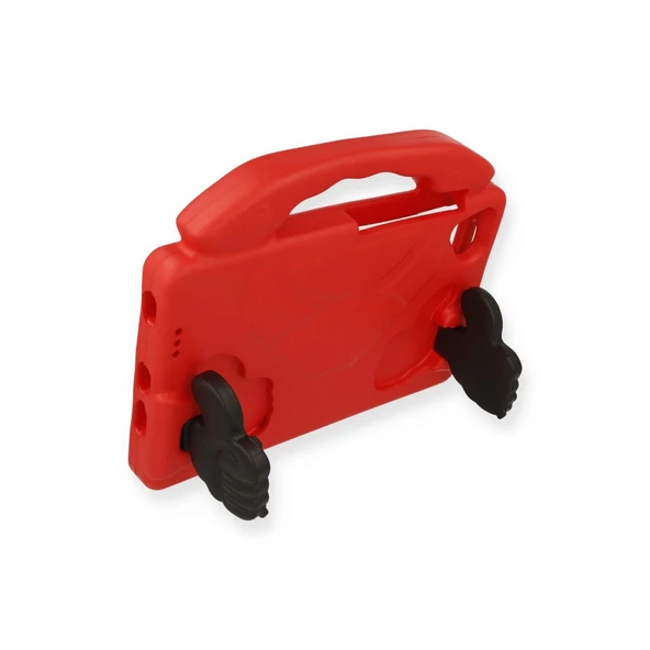 Samsung Galaxy Tab A9 Kılıf Like Stantlı Tablet Silikon - Kırmızı - Resim 3