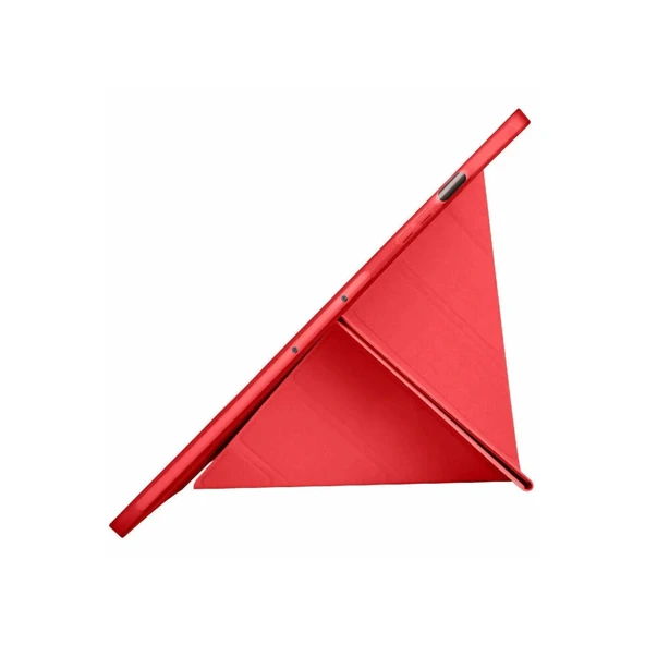 Samsung Galaxy X610 Tab S9 Fe Plus 12.4 Kılıf Kalemlikli Mars Tablet Kılıfı - Kırmızı - Resim 5