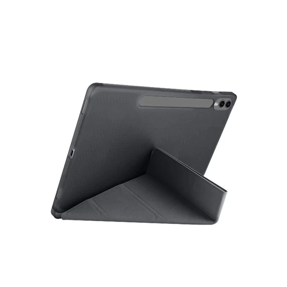 Samsung Galaxy X610 Tab S9 Fe Plus 12.4 Kılıf Kalemlikli Mars Tablet Kılıfı - Siyah - Resim 2