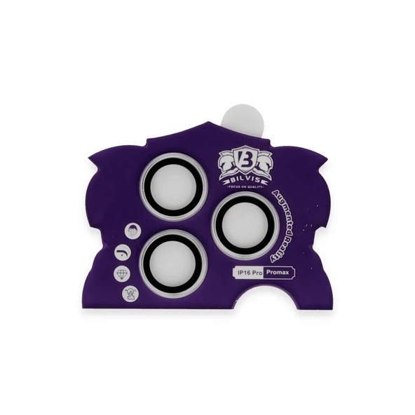 İphone 16 Pro Max Bilvis Titan Kamera Lens - Gümüş - Resim 2