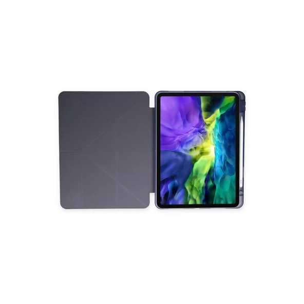 İpad Pro 11 (2024) Kılıf Kalemlikli Mars Tablet Kılıfı - Lavender - Resim 2