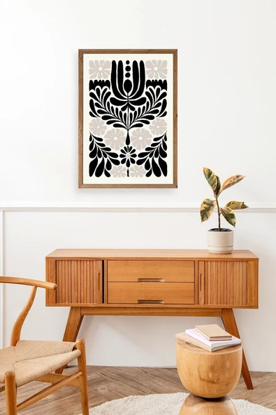 Çiçek Ahşap Çerçeveli Tablo - Resim 3