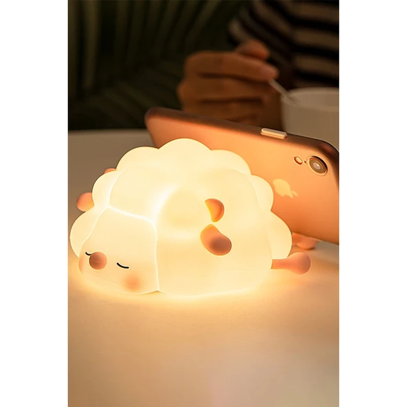 K1156 Dekoratif Gece Lambası Kuzu - Resim 2