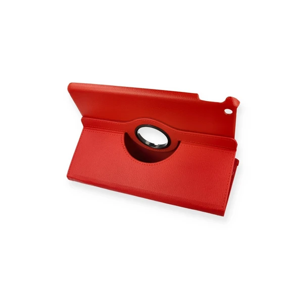 İpad Pro 13 (2024) Kılıf 360 Tablet Deri Kılıf - Kırmızı - Resim 2